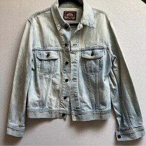 Vintage Great Western Garment Company oversize denim jean jacket Sz M